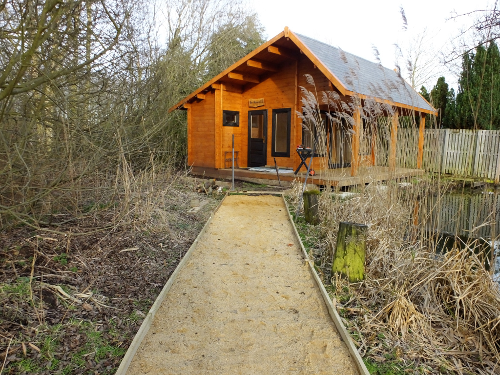 Cabin Path Logs and Edging