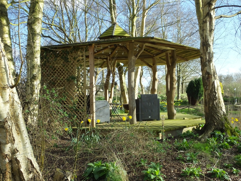 Tree House from
	Path